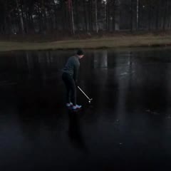 Golfing on Ice Fail